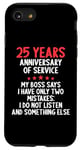 iPhone SE (2020) / 7 / 8 25 Year In Service 25 Year Anniversary od Service 25 Year Case