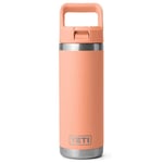 Yeti Rambler 18 Oz Bottle With Straw Cap (Lowcountry Peach)