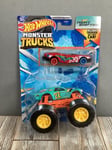 Hot Wheels Night Shifter Monster Truck With Crushed Die-Cast Car - Mattel 2023