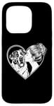 iPhone 15 Pro Saint Bernard Mom Dog Art Valentine's Day Heart Case