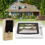 Doorbell Camera Wired Video Doorbell 7 Inch TFT Display Infrared For Home