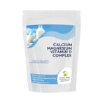 Calcium 400mg Magnesium 150mg Vitamin D 2.5mcg Complex 120 Tablets: UK-Made Heal