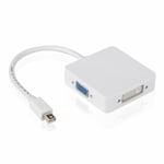 Mini Display Port DP to HDMI VGA DVI Female Converter Adapter For Macbook Pro