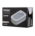 Haier Hermetic Lunchbox with Inner Container, Dishwasher Safe, Suitable for Refrigerator, Freezer and Microwave, 12.2x12.2x6.8 cm, Premium Collection by Guzzini