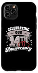 iPhone 11 Pro 14th Wedding Anniversary Celebrating 14 Years Matching Gift Case