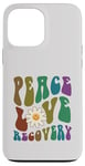 iPhone 13 Pro Max Groovy PEACE LOVE RECOVERY Therapy Clean Sober NA Nurse Case