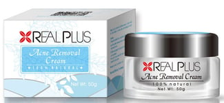 REAL PLUS ACNE REMOVAL CREAM 50g - 100 % NATURAL CREAM - FREE UK POST