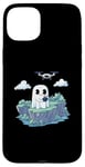 Coque pour iPhone 15 Plus Drone drôle fantôme volant Halloween RC Quadrocopter fantôme