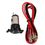 Universal 12V-24V 120W éTanche Voiture Allume-Cigare Prise de Adaptateur Adaptateur avec Bouchon de Fermeture, Kit de Connexion de Câblage pour