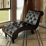 Vidaxl - Chaise longue Marron Similicuir,145 x 52 x 77cm