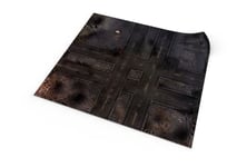 PLAYMATS- Infinity Combat, Jeu, Tapis en Caoutchouc, C011-R-inf, Ruined Streets, 48" x 48" / 122 cm x 122 cm