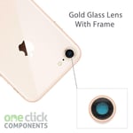 New Replacement GENUINE GLASS Camera Lens Cover for Apple iPhone 8 4.7" - Gold L