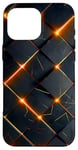 Coque pour iPhone 16 Pro Max noir feu abstrait cool