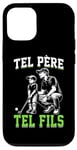 Coque pour iPhone 13 Pro Tel père tel fils accessoire golfeur golf humour