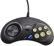 Manette De Jeu À 8 Boutons Et Fonction Turbo/Slow, Compatible Avec La Console Sega Megadrive