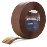 Plinthe Souple Autoadhésive Chocolat Plinthe pliable, 50x20 mm, 5 m - Marron - Holzbrink