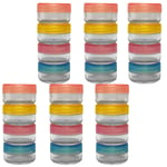 Sure Travel Family Pack, 24 x Small Clear Transparent 20ml Flight Pot Containers