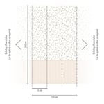 A.S. Création papier peint fleurs avec aspect lambris 398051 - papier peint intissé de haute qualité avec design floral dans les tons crème, beige, rose, blanc - 2,80 m x 1,59 m