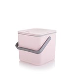 Minky Homecare Poubelle à Compost de Cuisine – Panier à déchets Alimentaires avec intérieur Facile à Nettoyer – Fabriqué au Royaume-Uni – 3,5 l (Rose Pastel)