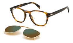 Lunettes de Soleil David Beckham DB 1117/CS Red Gold/Green Clip On 50/20/145