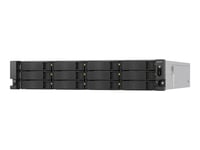 Qnap Ts-H1277axu-Rp - Nas-Server - 12 Fack - Kan Monteras I Rack - Sata 6Gb/S - Raid Raid 0, 1, 5, 6, 10, 50, Jbod, 60 - Ram 32 Gb - 2.5 Gigabit Ethernet / 10 Gigabit Ethernet - Iscsi Support - 2U