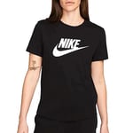 Nike Femme Sw Essntl T shirt de randonn e, Noir/Blanc, S EU