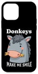 iPhone 12 mini Donkeys Make Me Smile Donkey Lover Cute Farm Animals Case