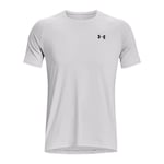 Men's T-Shirt Under Armour Rush Embo Short Sleeve in Grey