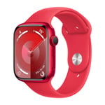 Apple Watch Series 9 GPS 45 mm, (PRODUCT)RED aluminium urkasse med, (PRODUCT)RED sportsrem - M/L