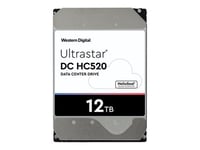 WD Ultrastar DC HC520 HUH721212AL4200 - Disque dur - 12 To - interne - 3.5" - SAS 12Gb/s - 7200 tours/min - mémoire tampon : 256 Mo