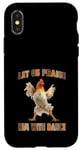 Coque pour iPhone X/XS Laissez-nous le louer avec Dance Happy Chicken