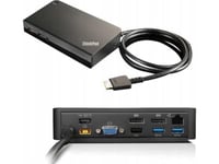 Lenovo 03X6300, Koblet Med Ledninger (Ikke Trådløs), Onelink+, 3,5 Mm, 10,100,1000 Mbit/S, Svart