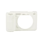 SETTO ZV-E1 Haute Qualité Souple En Caoutchouc De Silicone Caméra Corps De Protection Cas Peau pour Sony ZV-E1 ZVE1 Caméra Sac protecteur couverture - Type WHITE