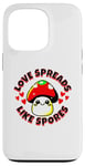 iPhone 13 Pro Love Spreads Like Spores Cute Funny Kawaii Mushroom Case