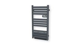 Sèche-serviette sec lames plates Anthracite - 500W + 1000W