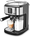 Morphy Richards Traditional Pump Espresso Coffee Machine & Automatic Milk...