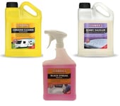 Fenwicks Caravan Cleaner, Black Streak Remover AND Bobby Dazzler TRIPLE PACK