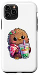 iPhone 11 Pro Kiwi Bird Drinking Bubble Tea Japanese Kimono Case