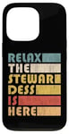 Coque pour iPhone 13 Pro Relax Stewardess, Hôtesse De L'air