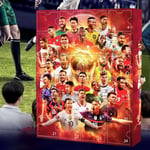 World Cup 2024 Advent Calendar Christmas Blind Box Messi, Kairo, Mbappe jne.