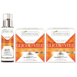 Bielenda Neuro Glicol Vit C Moisturising Exfoliating Day Night Cream Serum