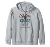 EILEEN Personalized Cute Coffee Girls EILEEN Name Zip Hoodie