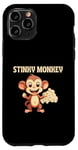 Coque pour iPhone 11 Pro Stinky Monkey Farts Funny Kids Men Women