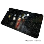 JUMOQI Rainy Mouse Pads Esports Pad To Mouse Notbook Computer Mousepad Locrkand Gaming Mousepad Gamer Keyboard Mouse Mat,400X900X2MM