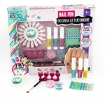 Creative Nail Pen Box, Kit de décoration d'Ongles avec Vernis, Stylo, Gemmes 3D, Paillettes à appliquer, 02076, Multicolore