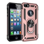 Apple iPhone 5/5S/SE(1st Gen) Military Armour Case RoseGold