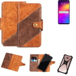 Couverture de téléphone portable pour Meizu Note 9 Case Cover Marron 