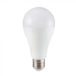 V-Tac 17W LED lampa - Samsung LED chip, A65, E27 - Dimbar : Inte dimbar, Kulör : Varm