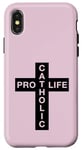 Coque pour iPhone X/XS Pro Life Catholic - Graphique croisé