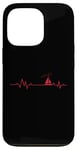 iPhone 13 Pro My Heart beats for Sailing Heart Line Case